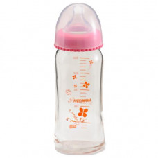 KIDS&MAMA - 日本KIDS&MAMA 玻璃寛口奶瓶(P/250ml)