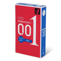 Okamoto 岡本 0.01 潤滑加量安全套（3片裝）